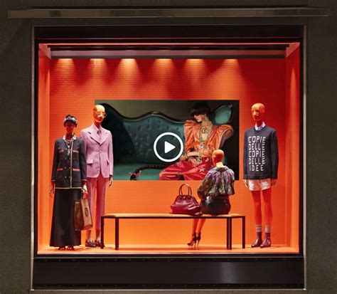 Gucci window display milan